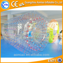 Hot CE 1.0mmTPU crazy inflatable fun roller,water walking rollers for sale
